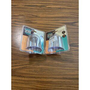 Portable compact wine glass NWT set of two